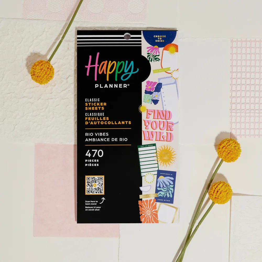 Happy Planner Rio Vibes stickers 30 feuilles vacances