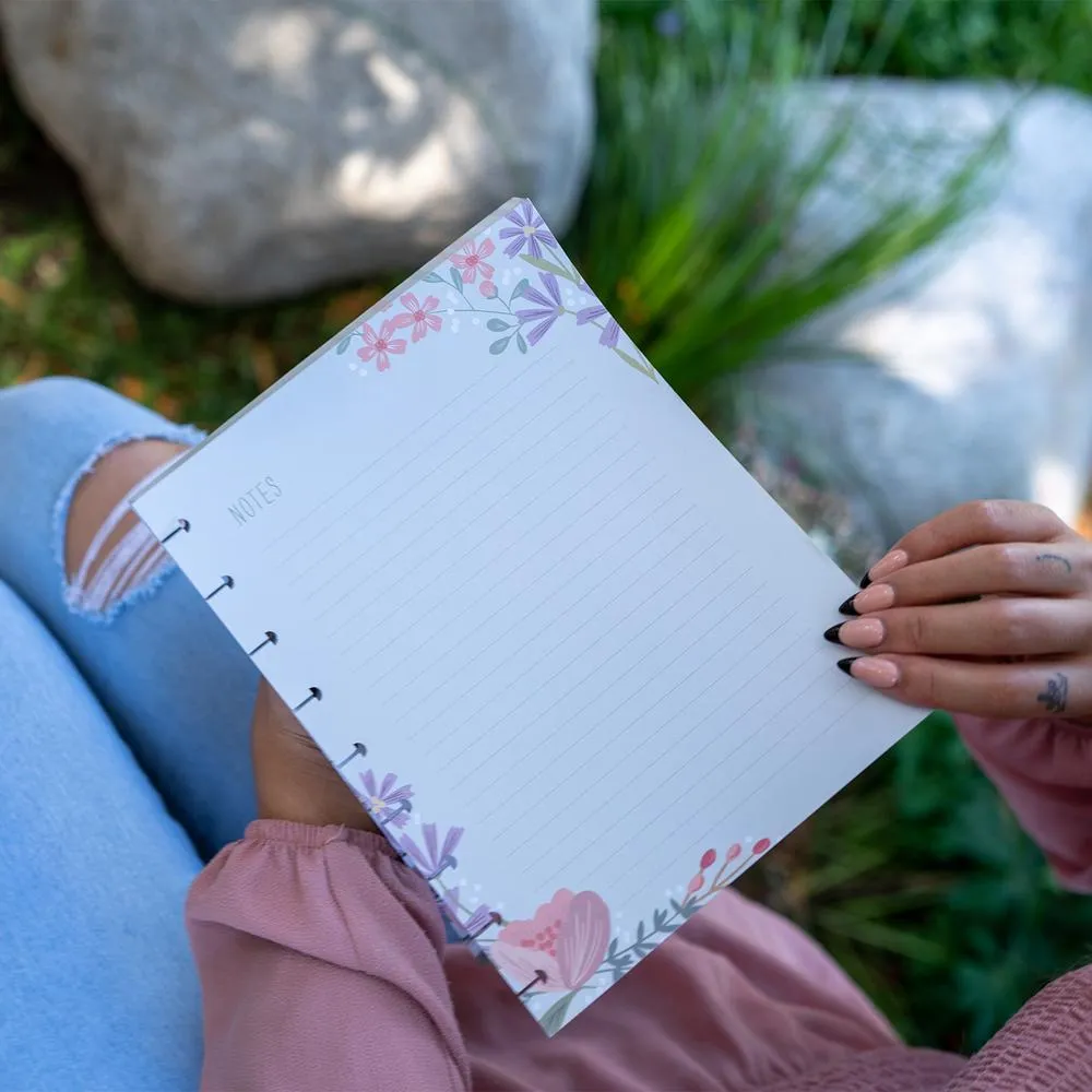 Happy Planner Floral recharge papier ligné Classic 100 pages