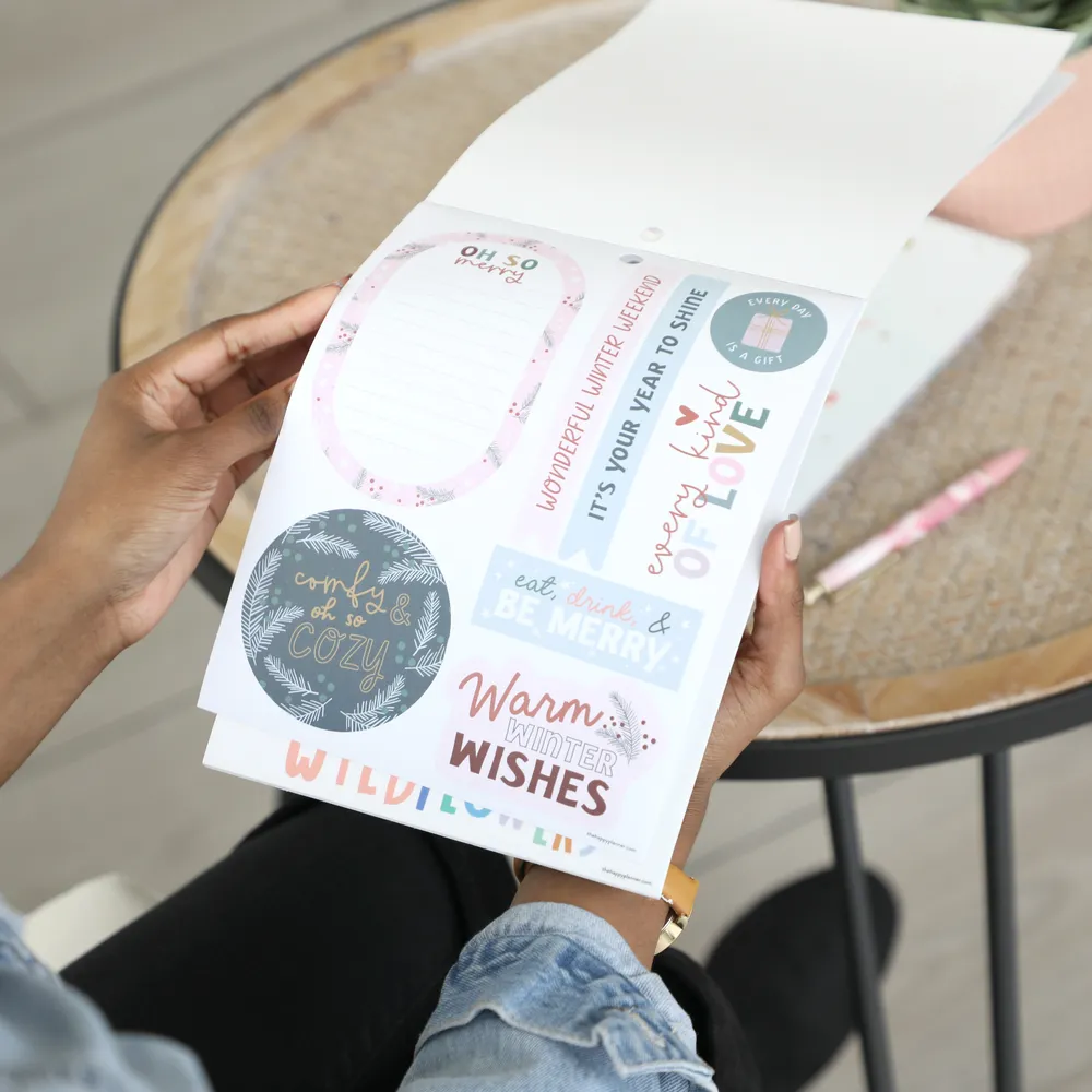 Happy Planner Squad Goals Love Every Season livre stickers large