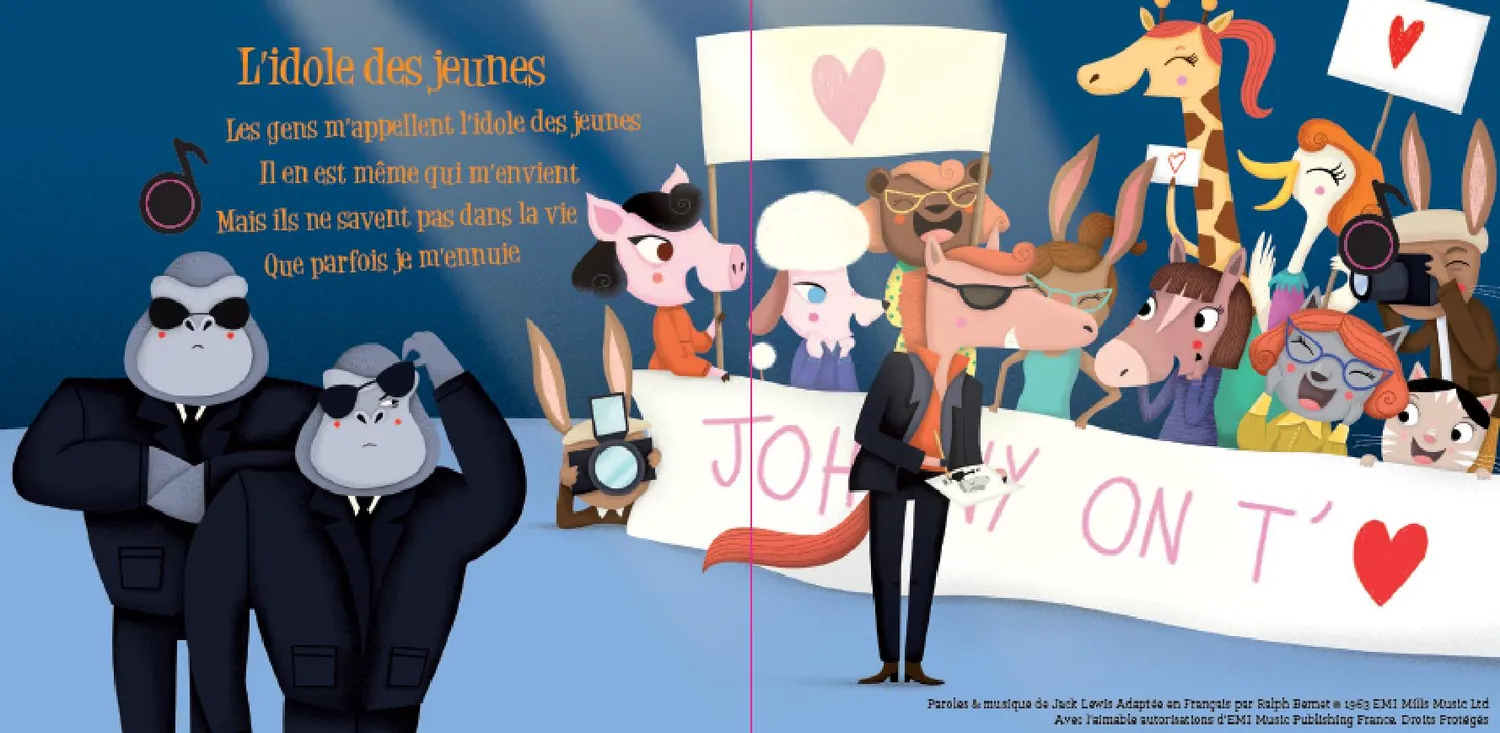 Frigobloc Mon premier Johnny livre musical bébé