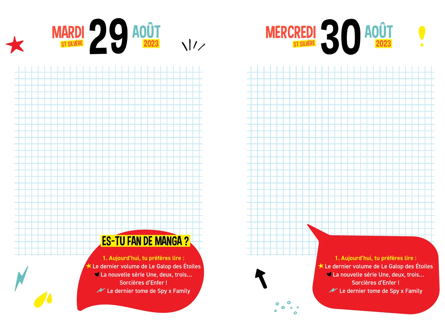 Frigobloc Mon agenda tests 2024-2025 agenda ado relié