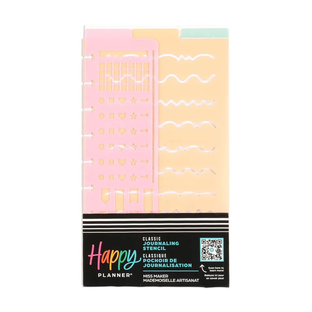Happy Planner Miss Maker marque-pages pochoirs lot 3 craft