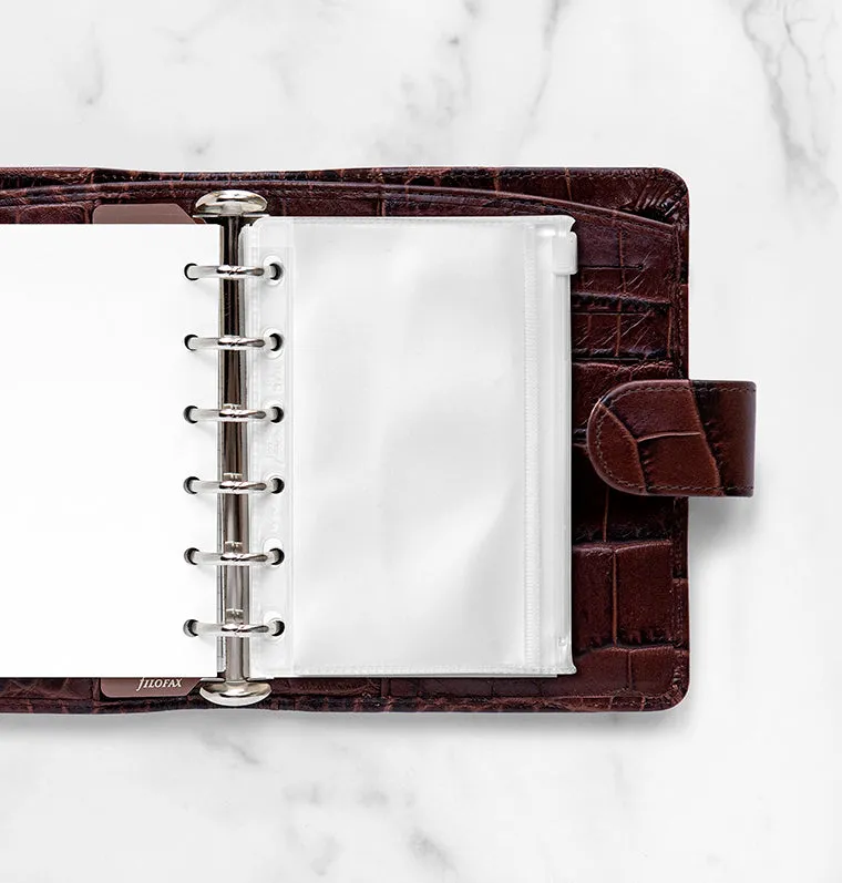 Filofax pochette transparente zippée Pocket