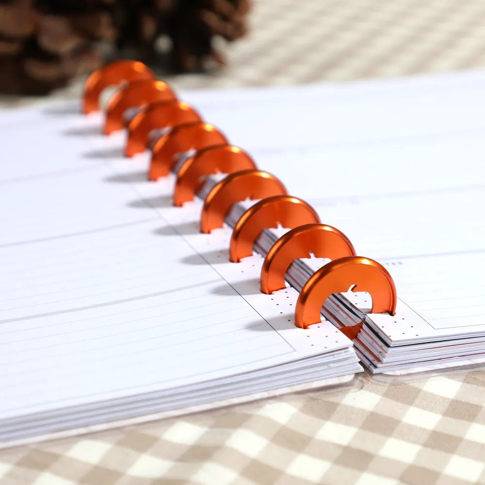 Happy Planner Pumpkin Medium disques métal 11 orange