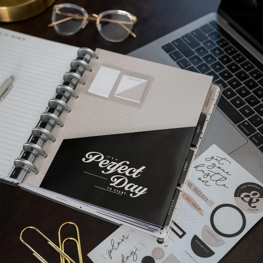 Happy Planner Black and White Classic pack accessoires
