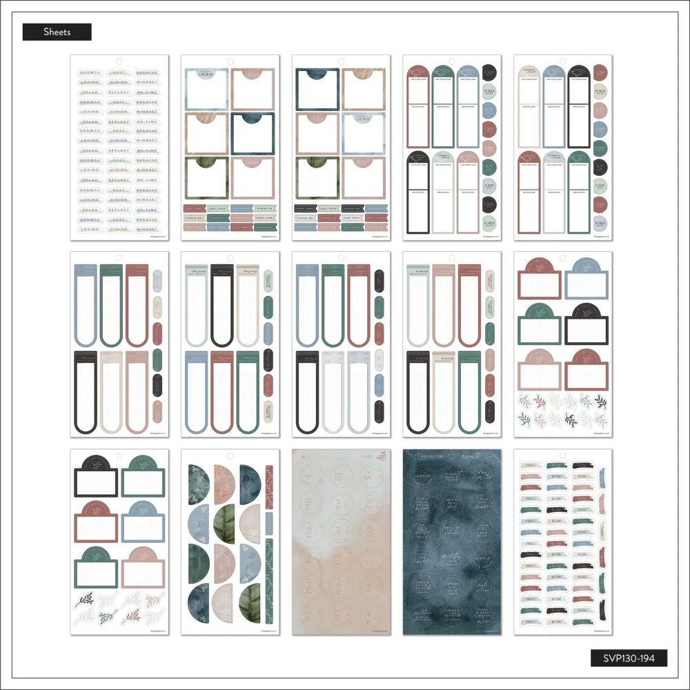 Happy Planner Heal from Within stickers Mini 626 pièces