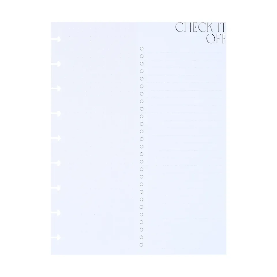 Happy Planner Check It Off Classic papier recharge 40 feuilles dot