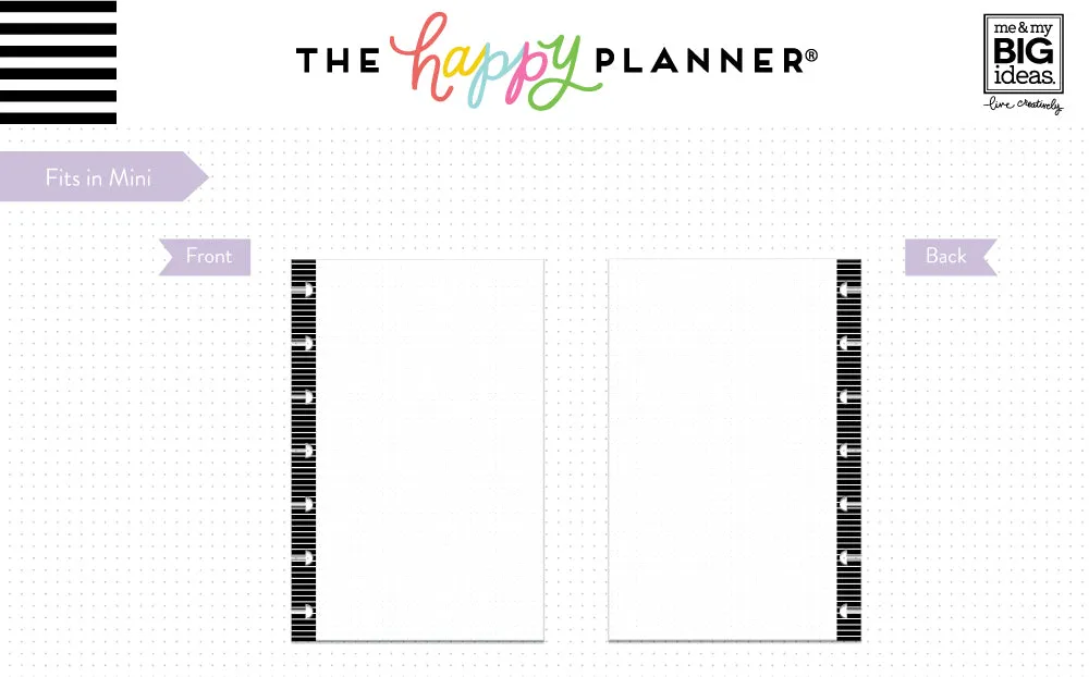 Happy Planner Mini papier notes pointillés 40 feuilles
