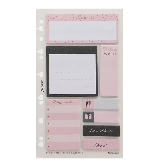 Filofax Confetti notes adhésives A5 Pastel to-do