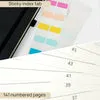 Poprun WH145L carnet spirale noir ligné 128 pages