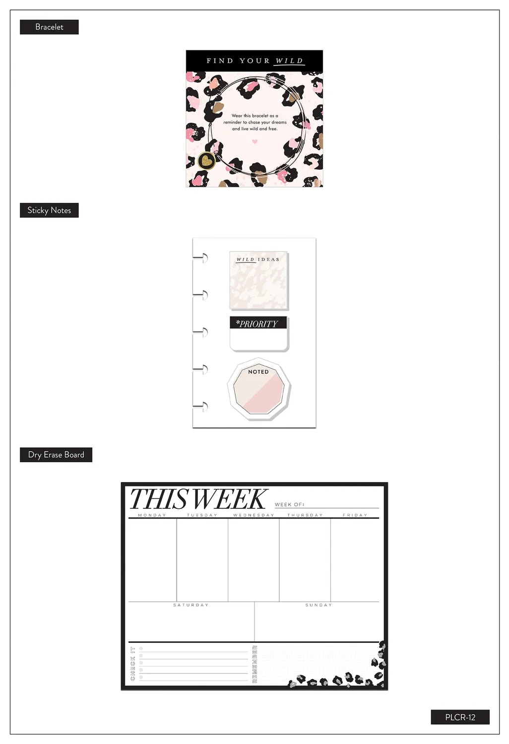 Happy Planner Wild Styled kit classic compagnon agenda