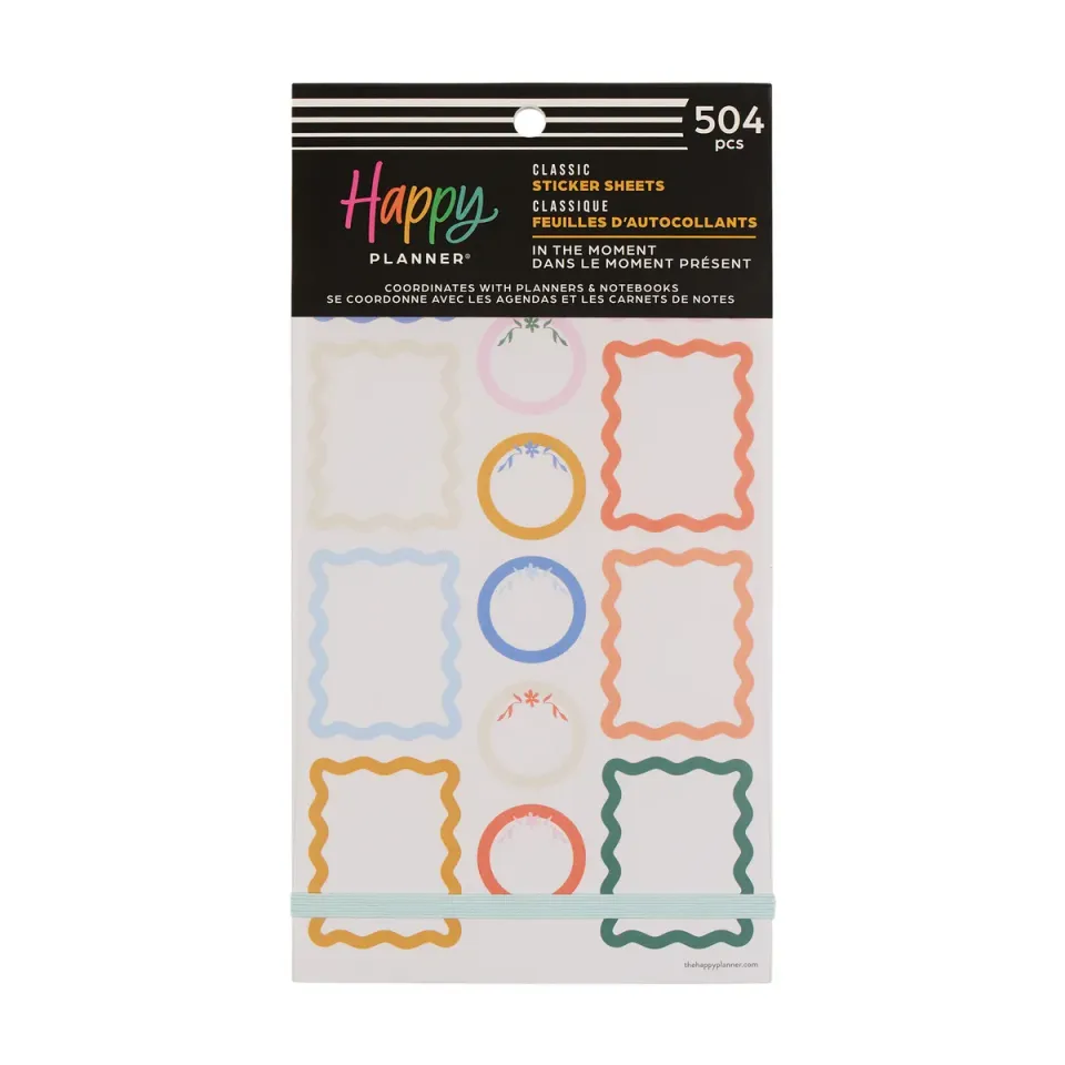 Happy Planner In the Moment stickers floral 30 planches 504