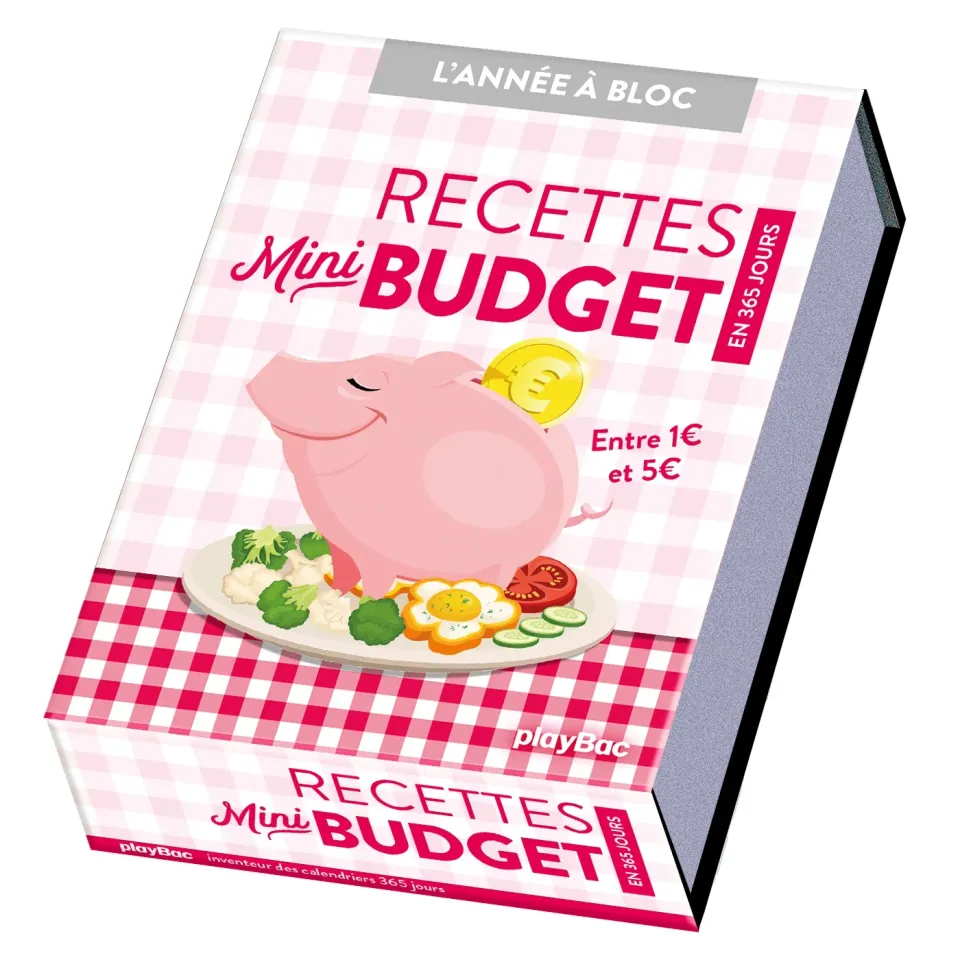 Frigobloc Recettes mini budget 365 jours calendrier cuisine