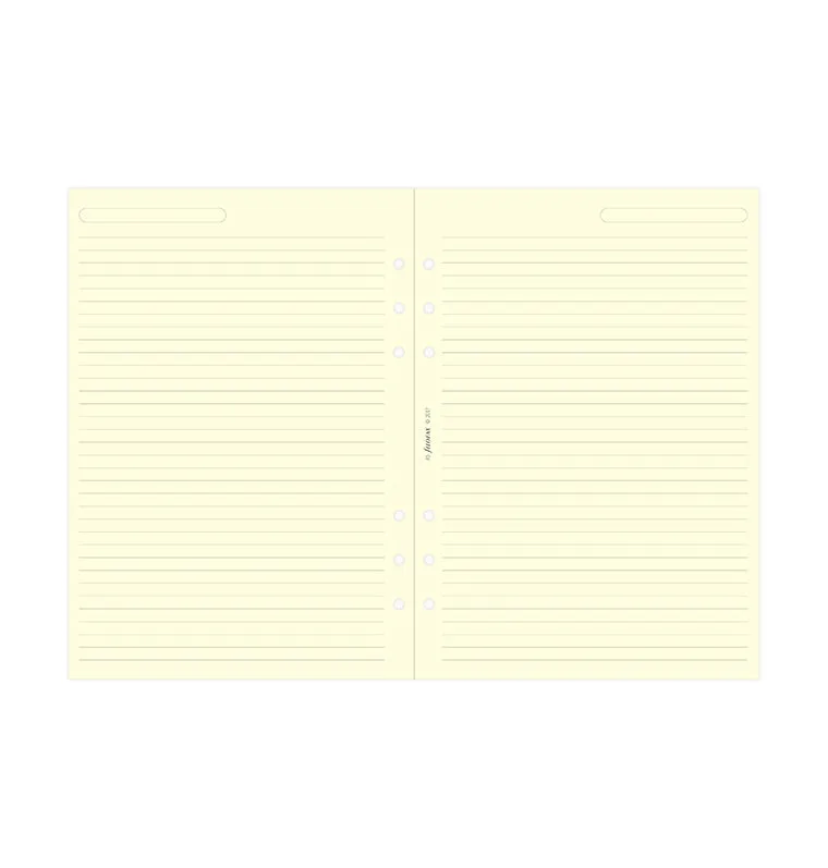 Filofax Classic recharge A5 feuilles lignées crème 25 feuilles