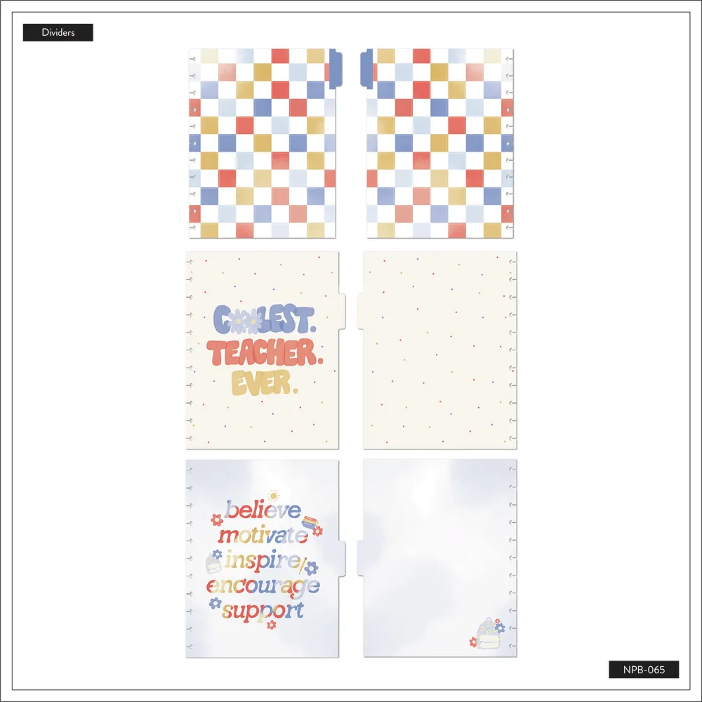 Happy Planner Happy Notes Coolest Teacher Ever carnet 60 feuilles