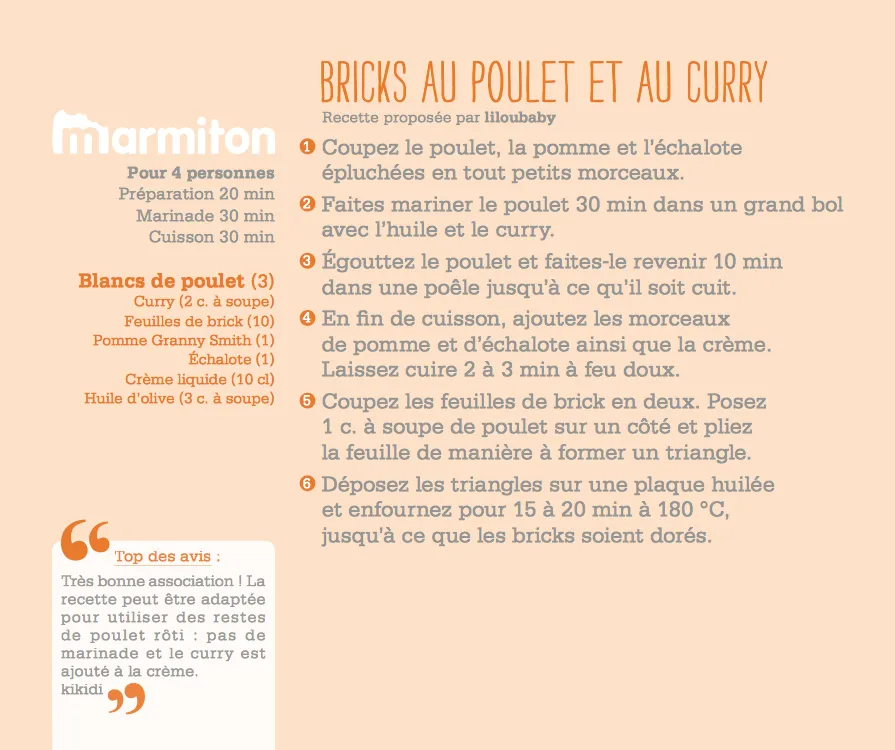 Frigobloc Hebdo 2020 Recettes Marmiton calendrier familial aimanté