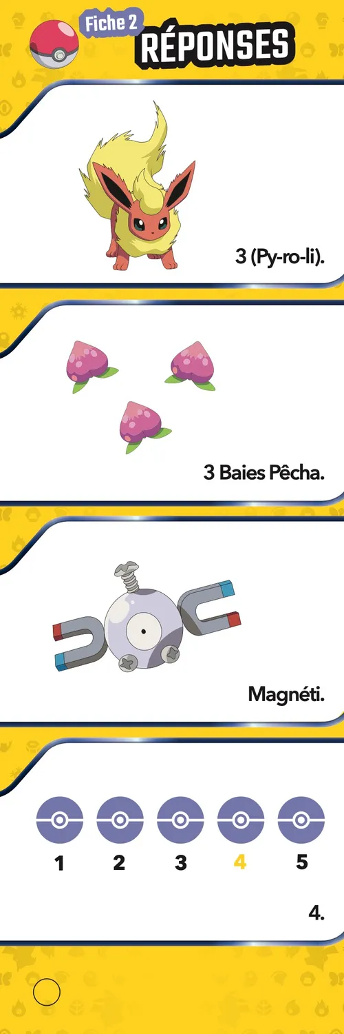 Frigobloc Incollables Pokémon CP éventail quiz 5-6 ans