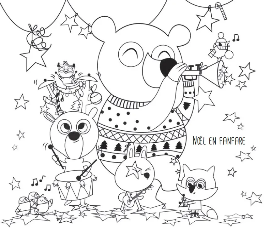 Frigobloc Magie de Noël pochette cartes à gratter et coloriages