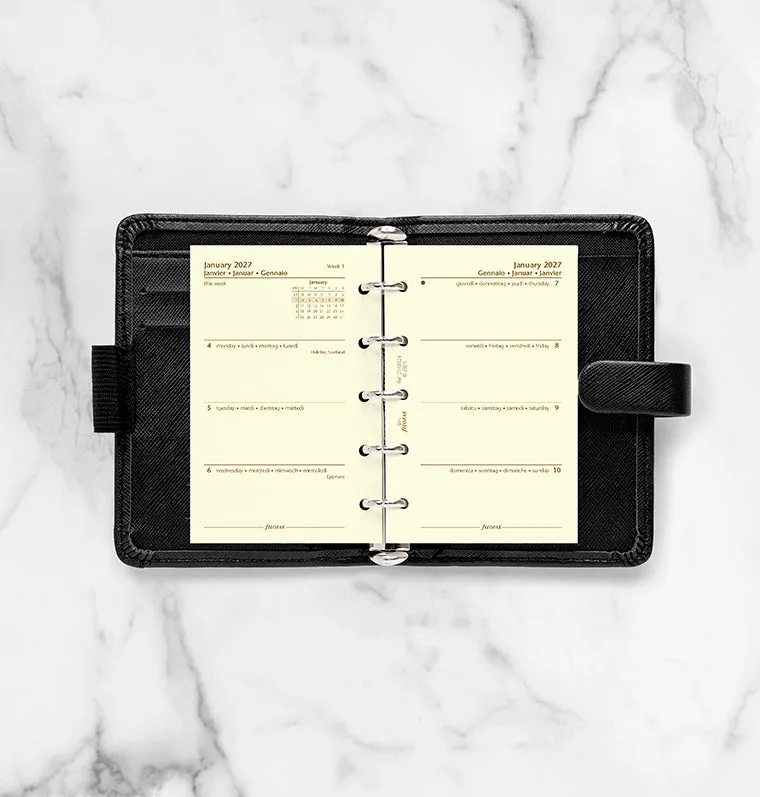 Filofax Classic recharge semaine sur 2 pages Mini 2027