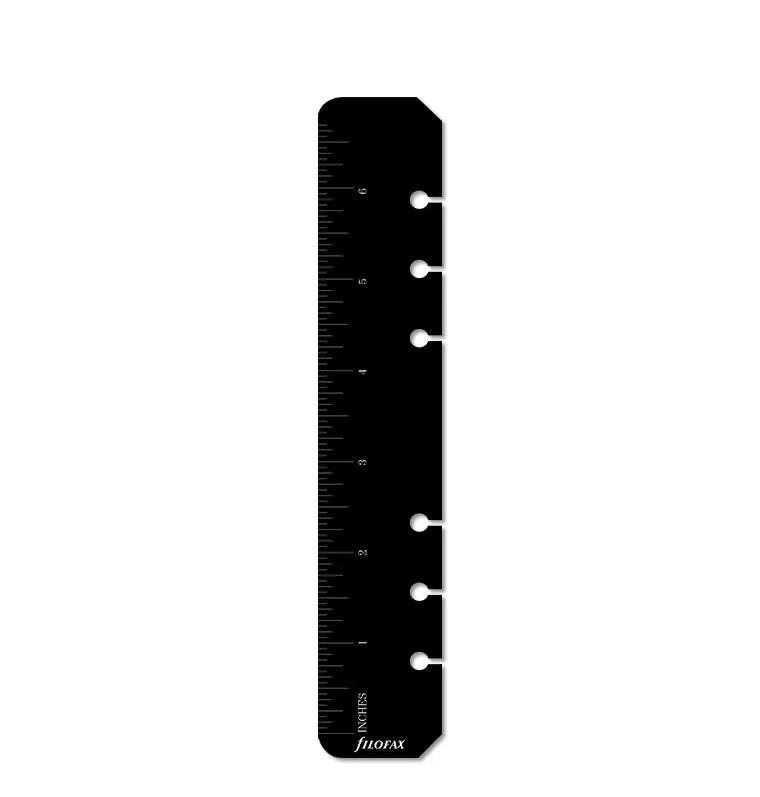 Filofax Classic Personal règle marque-page noir