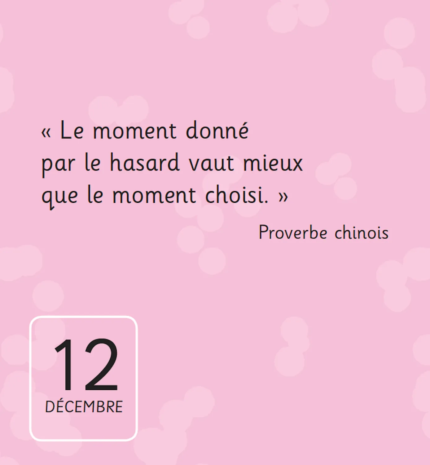 Frigobloc 365 jours zen mini calendrier citations