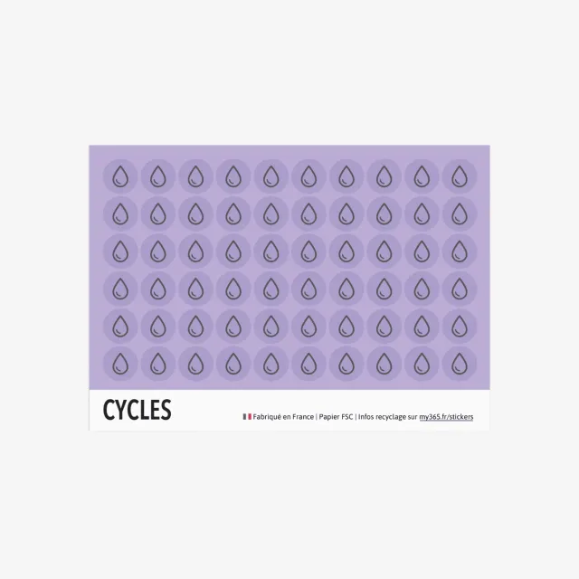 My365 Cycles stickers agenda menstruel