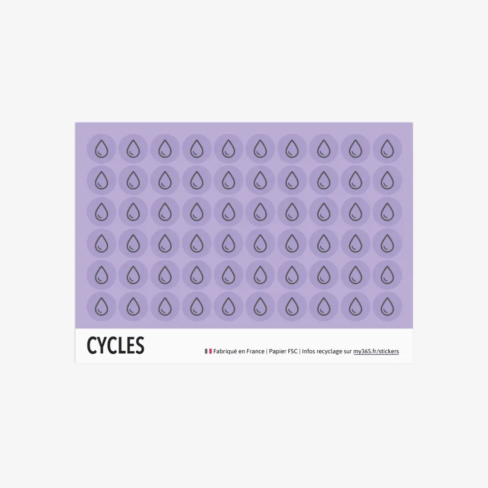 My365 Cycles stickers agenda menstruel