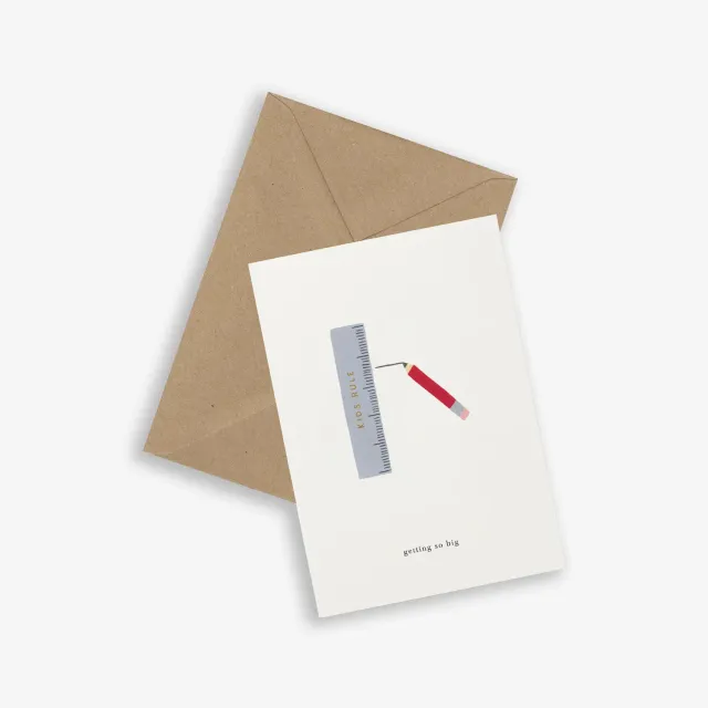 Kartotek Ruler carte enfant getting so big enveloppe
