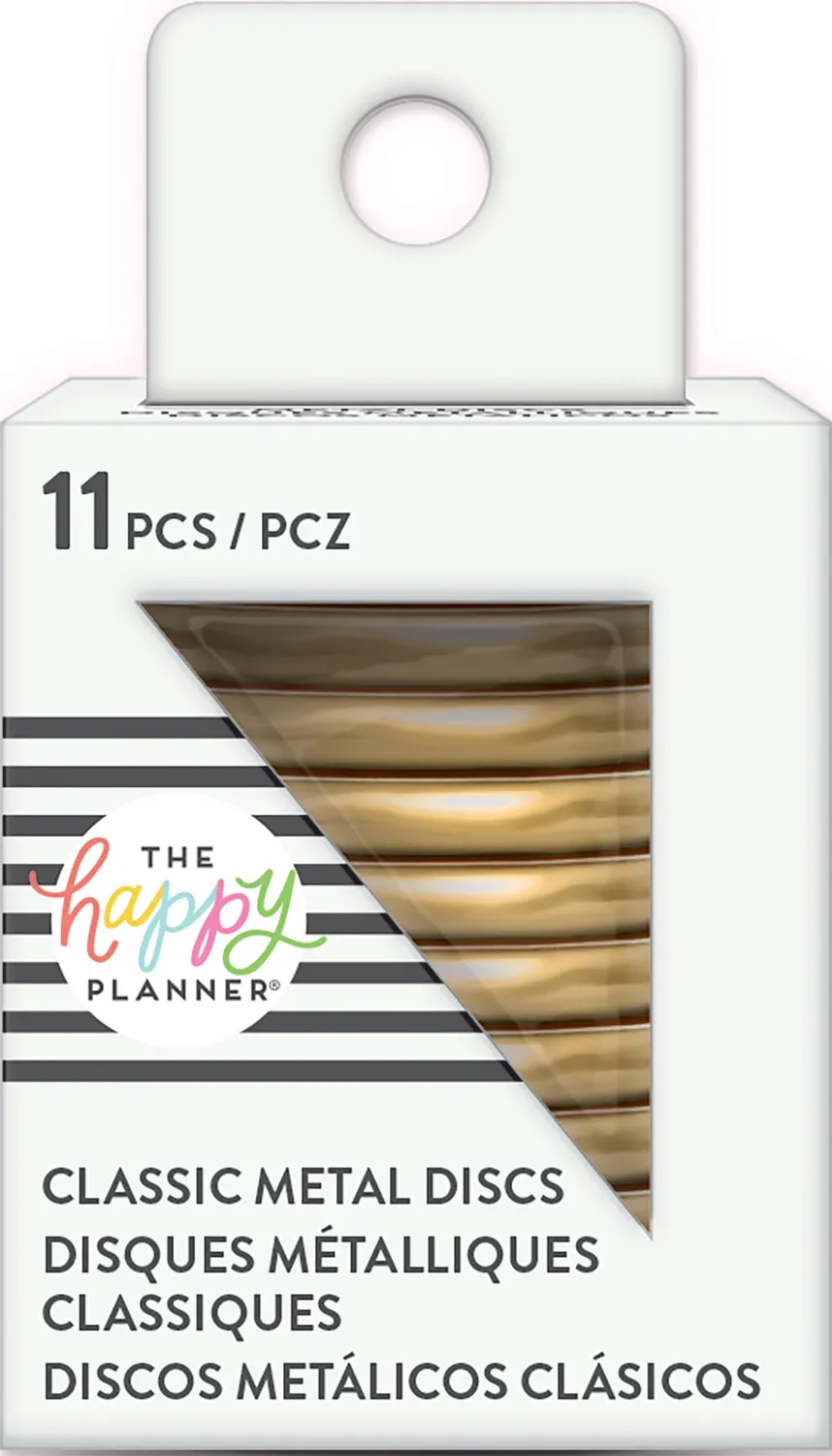 Happy Planner Metal anneaux Medium dorés x11 métal