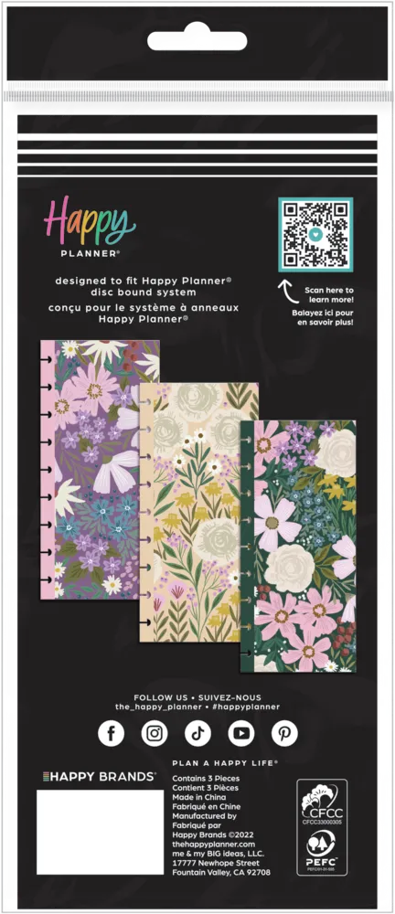 Happy Planner Made to Bloom Classic pochettes lot 3