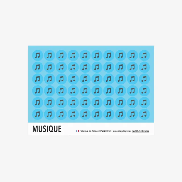 My365 Musique stickers déco concerts