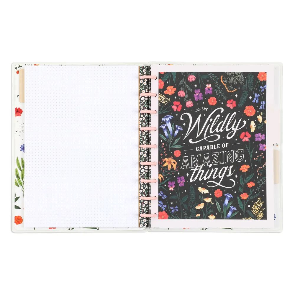 Happy Planner Moody Blooms Dotted Lined Classic Notebook carnet 60