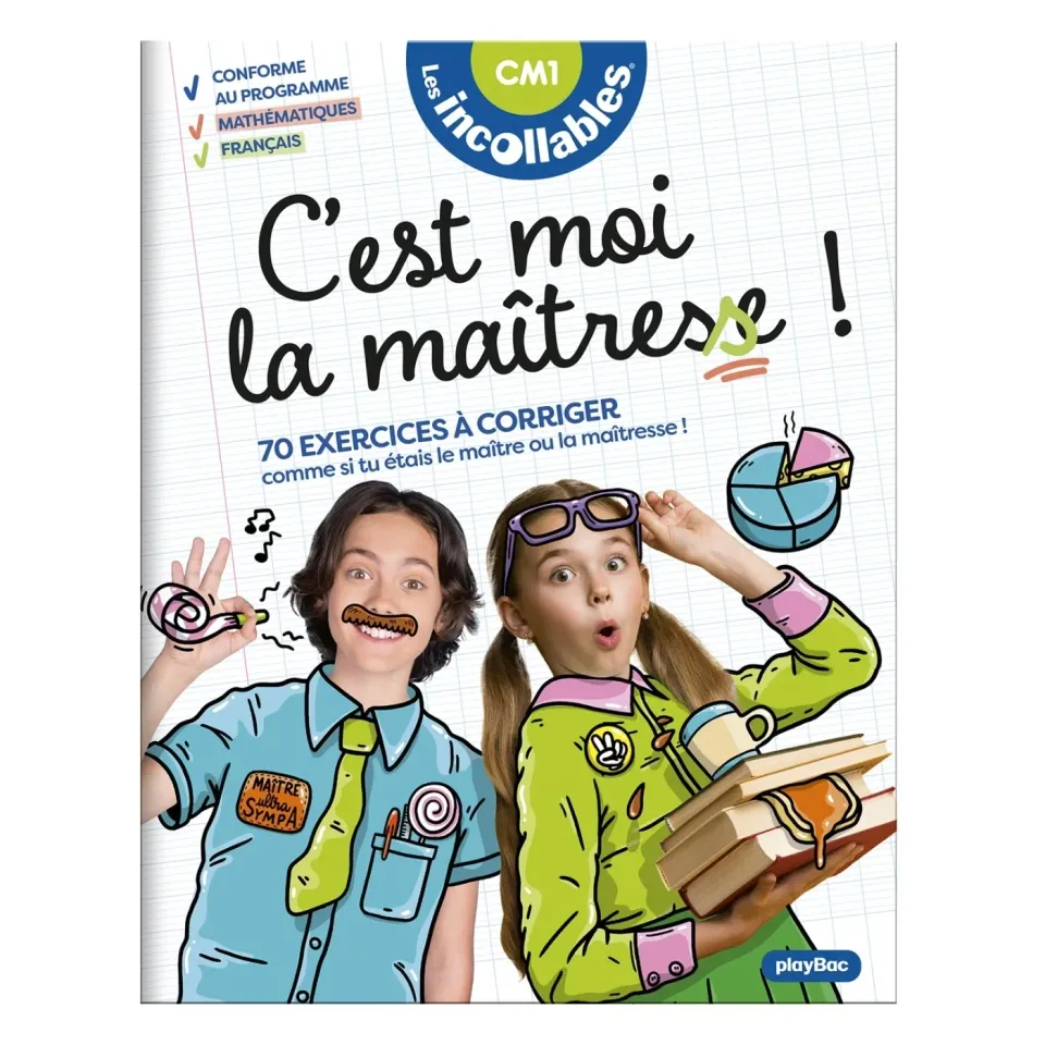 Frigobloc Incollables C’est moi la maîtresse CM1 cahier 9-10 ans