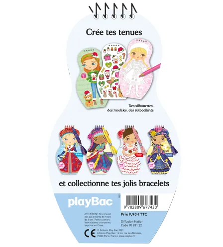 Frigobloc Minimiki carnet créatif Noëls du monde stickers