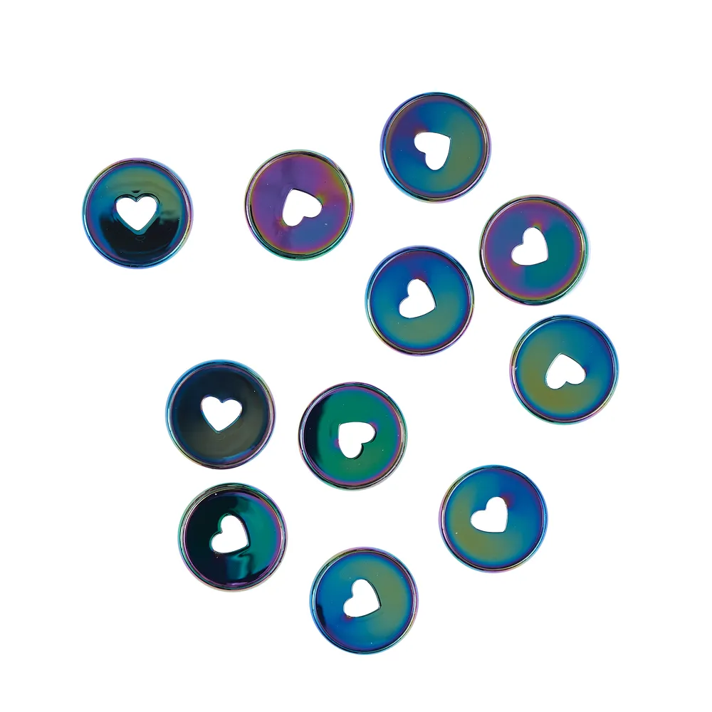 Happy Planner Blue Iridescent disques plastique medium bleu irisé
