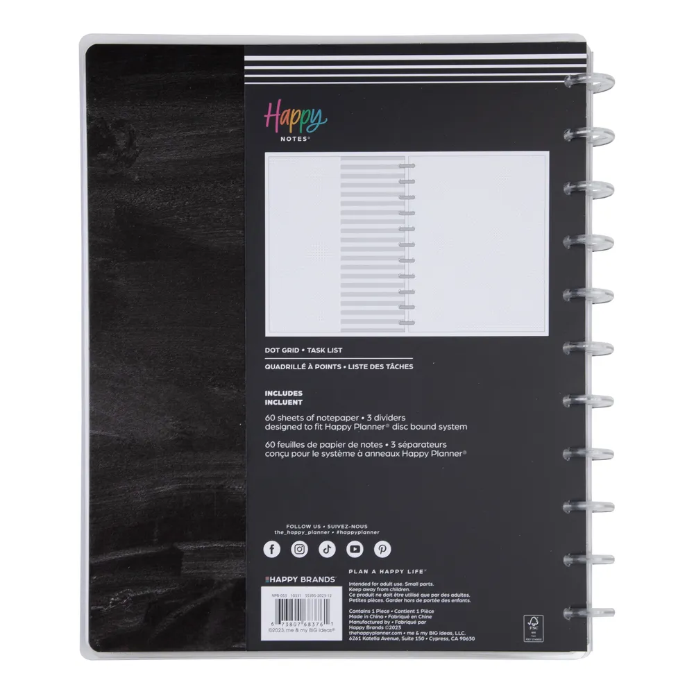 Happy Planner Ink Arbor carnet Big dot grid 60 feuilles