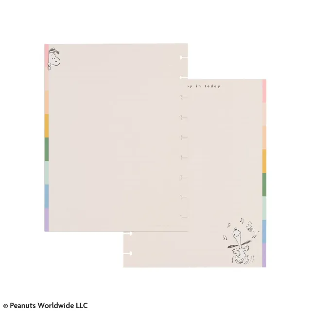 Happy Planner Peanuts papier recharge Classic 40 feuilles pointillé