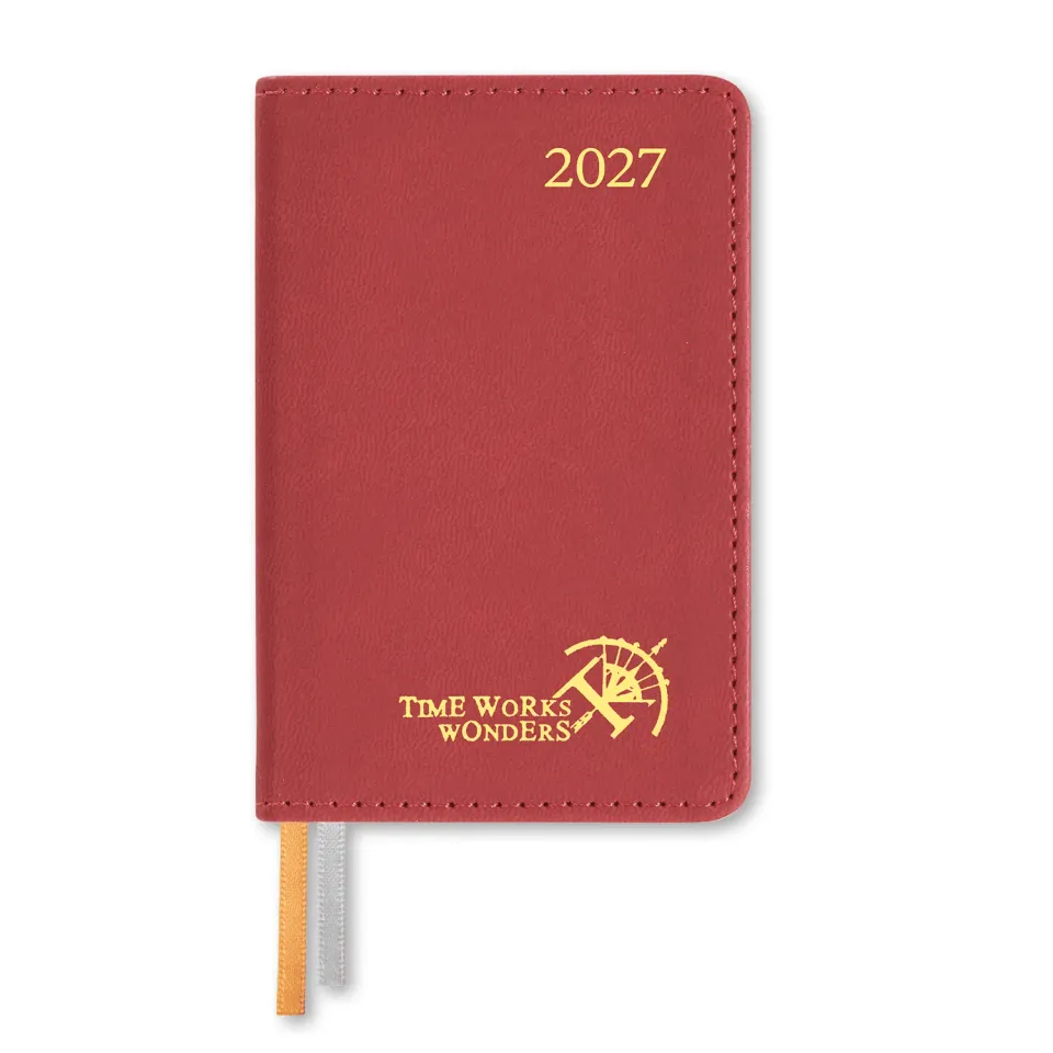 Poprun CELGA7-27 mini agenda semainier 2027 bordeaux poche