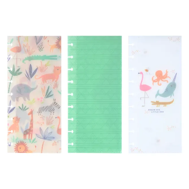 Happy Planner Hello Little One pochettes bébé x3 pastel