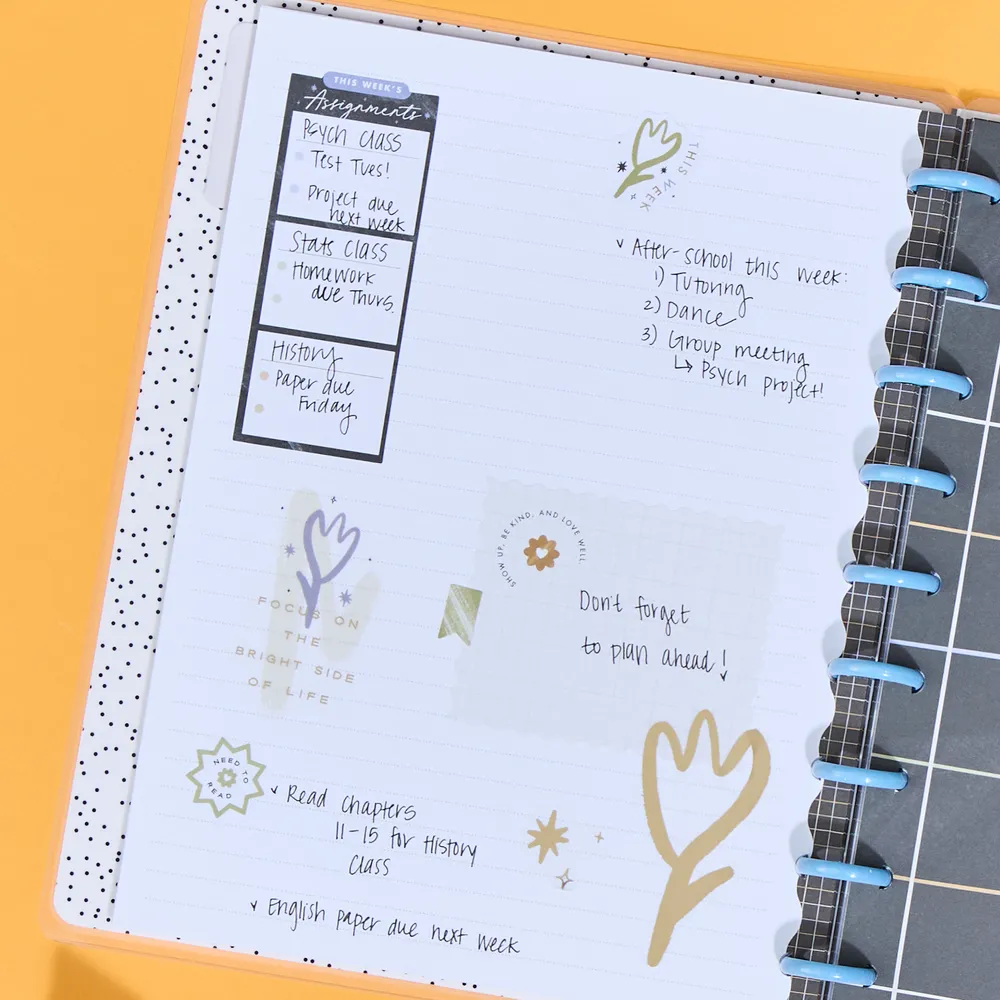 Happy Planner Quirky Plans carnet Classic 60 feuilles ligné