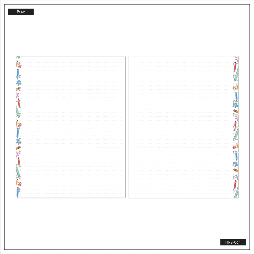 Happy Planner Classroom Brights carnet Big pointillé ligné 60