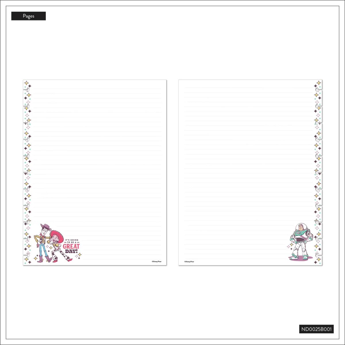 Happy Planner Toy Story 30 ans carnet Big pointillé ligné