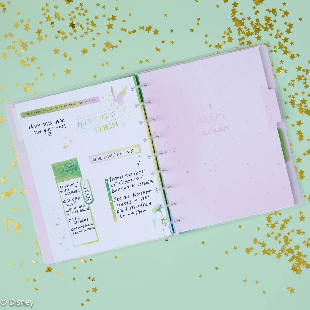 Happy Planner Disney Tinker Bell carnet pointillé 60 feuilles