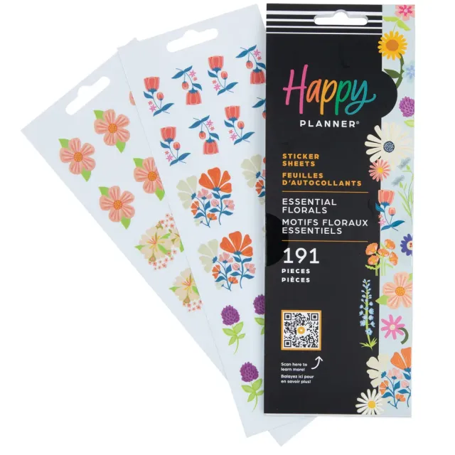 Happy Planner Essential Florals stickers fleurs 191
