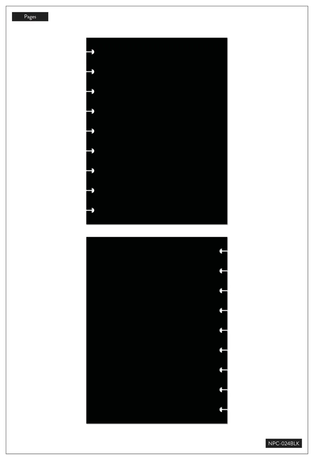 Me & my big ideas Happy Notes carnet noir 40 feuilles