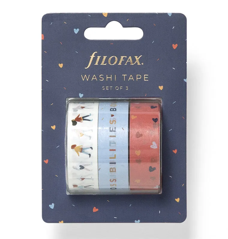 Filofax Together washi tape décoratif 3 rouleaux