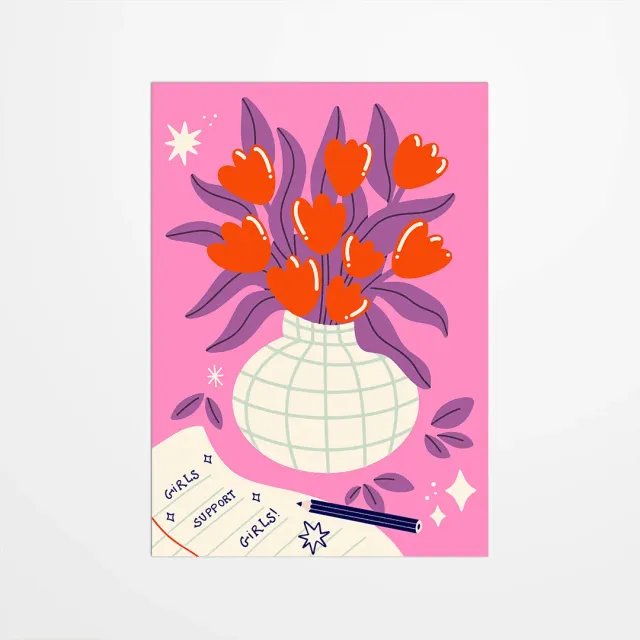 My365 Coquiette carte postale girls support girls