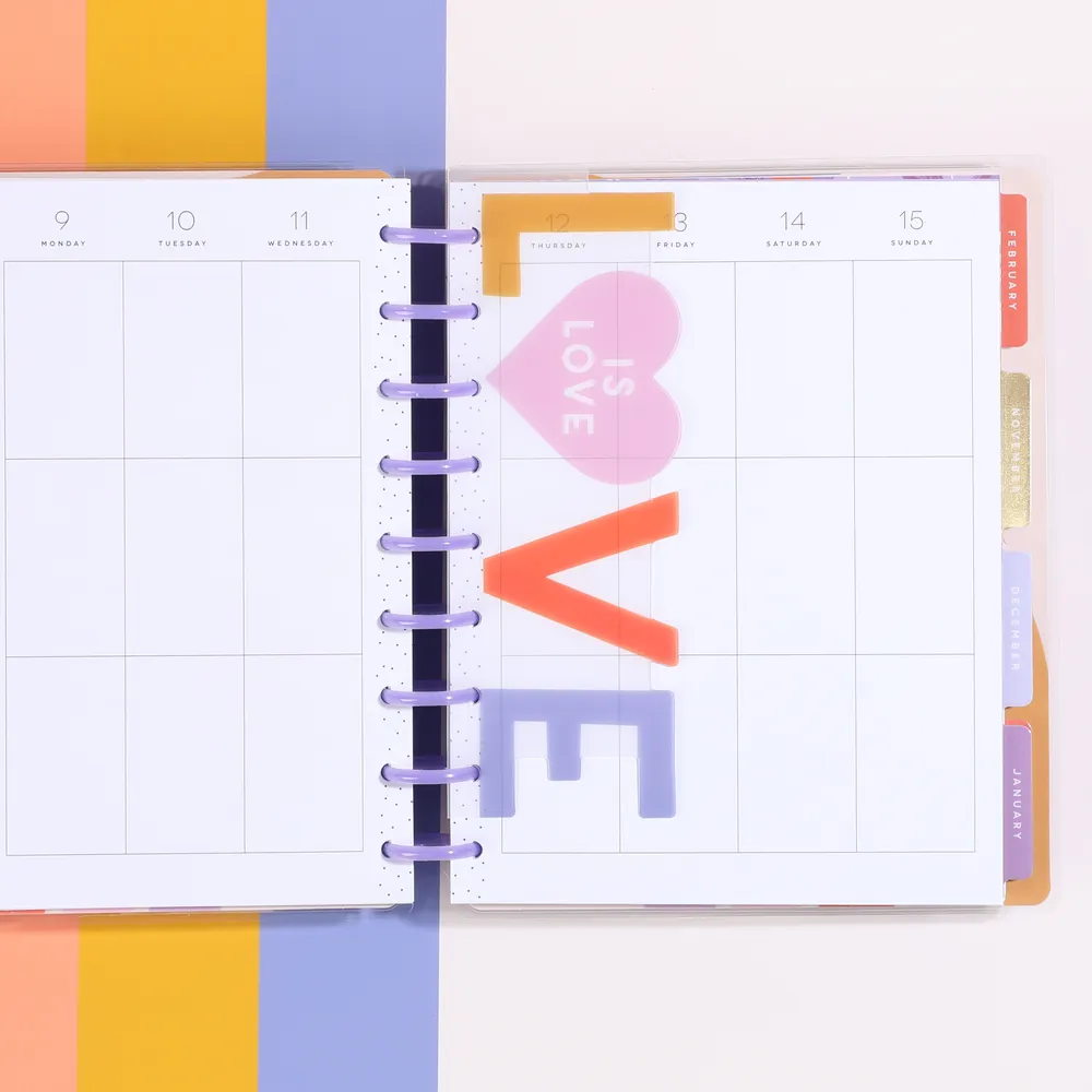 Happy Planner Love is Love marque-pages Classic lot de 2