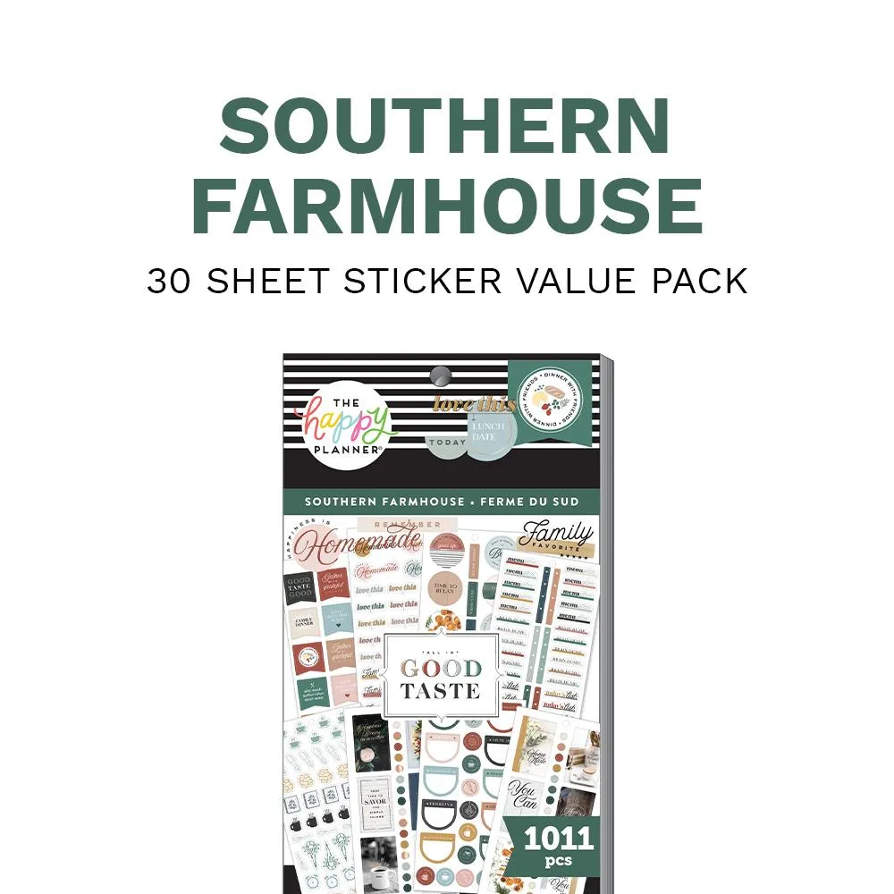 Me & My Big Ideas Southern Farmhouse carnet stickers 1011