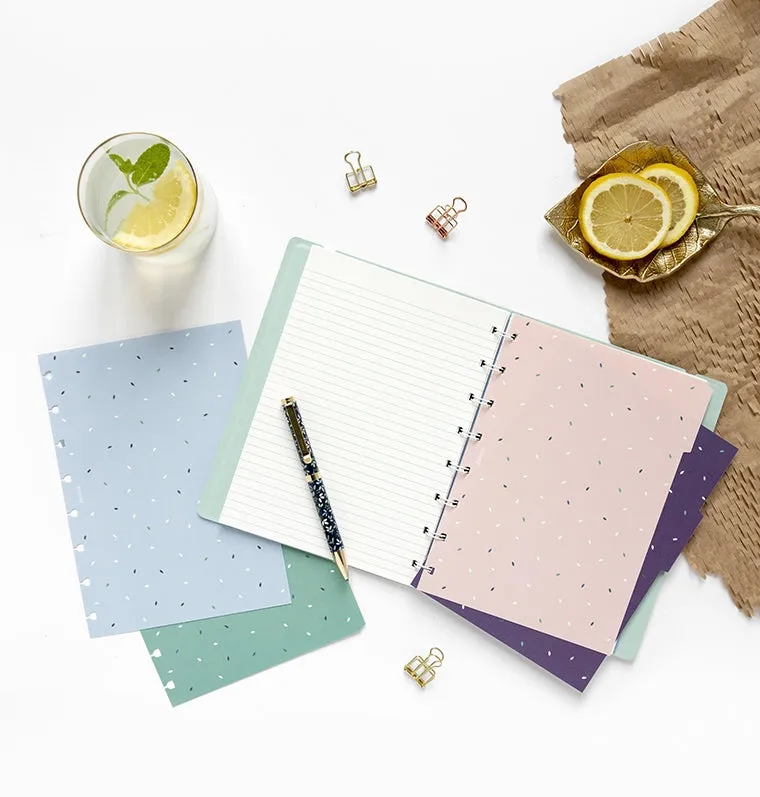 Filofax Garden intercalaires carnet A5 4 motifs fleuris